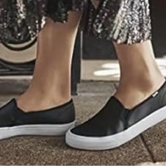Keds Black Slip-On Casual Sneakers - Picture 2 of 7